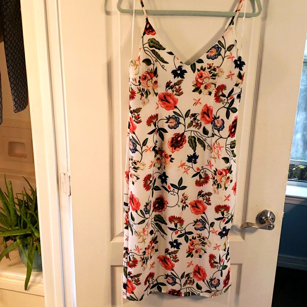 Floral spaghetti strap dress